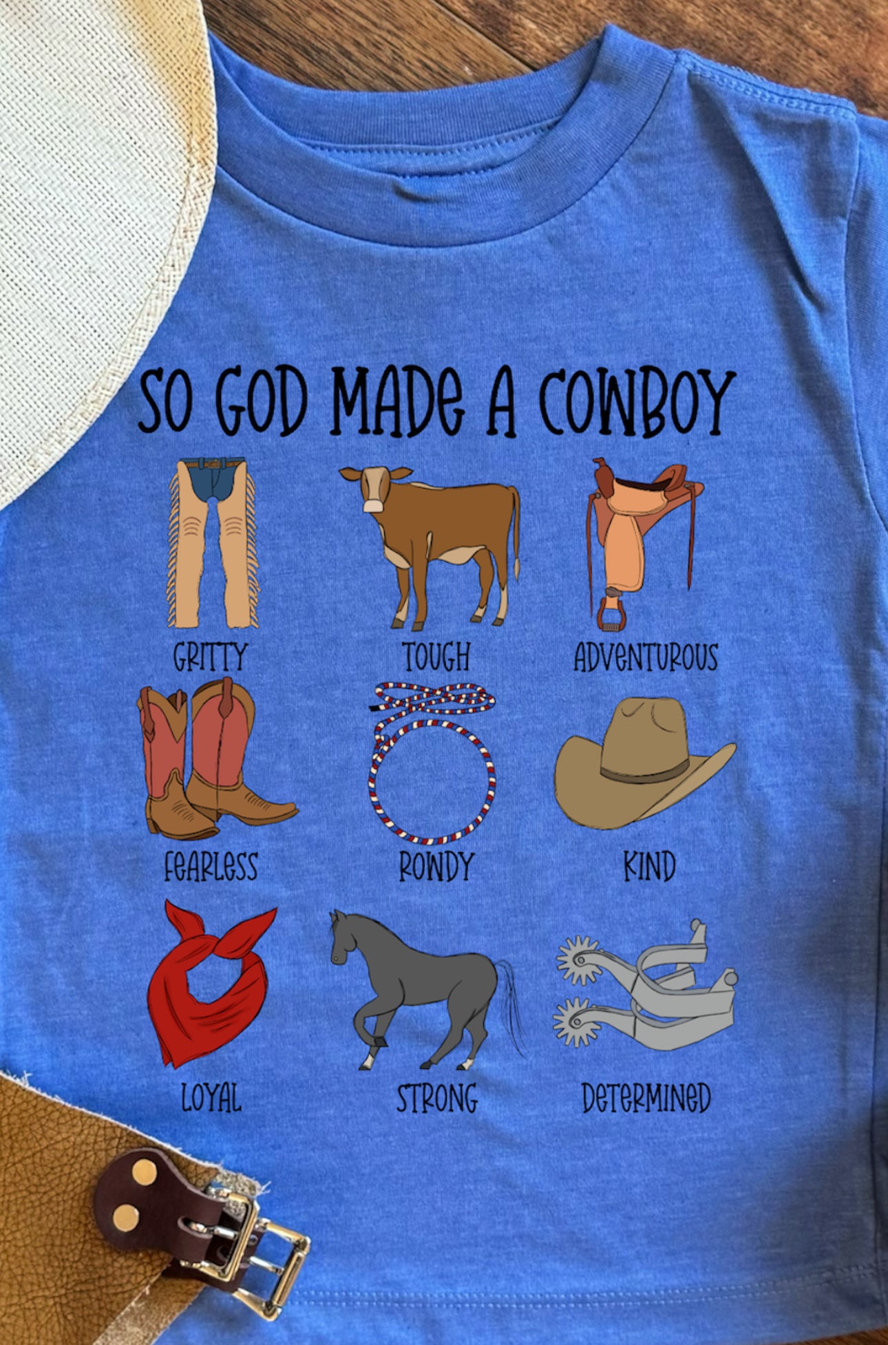 So God Made A Cowboy T-Shirt