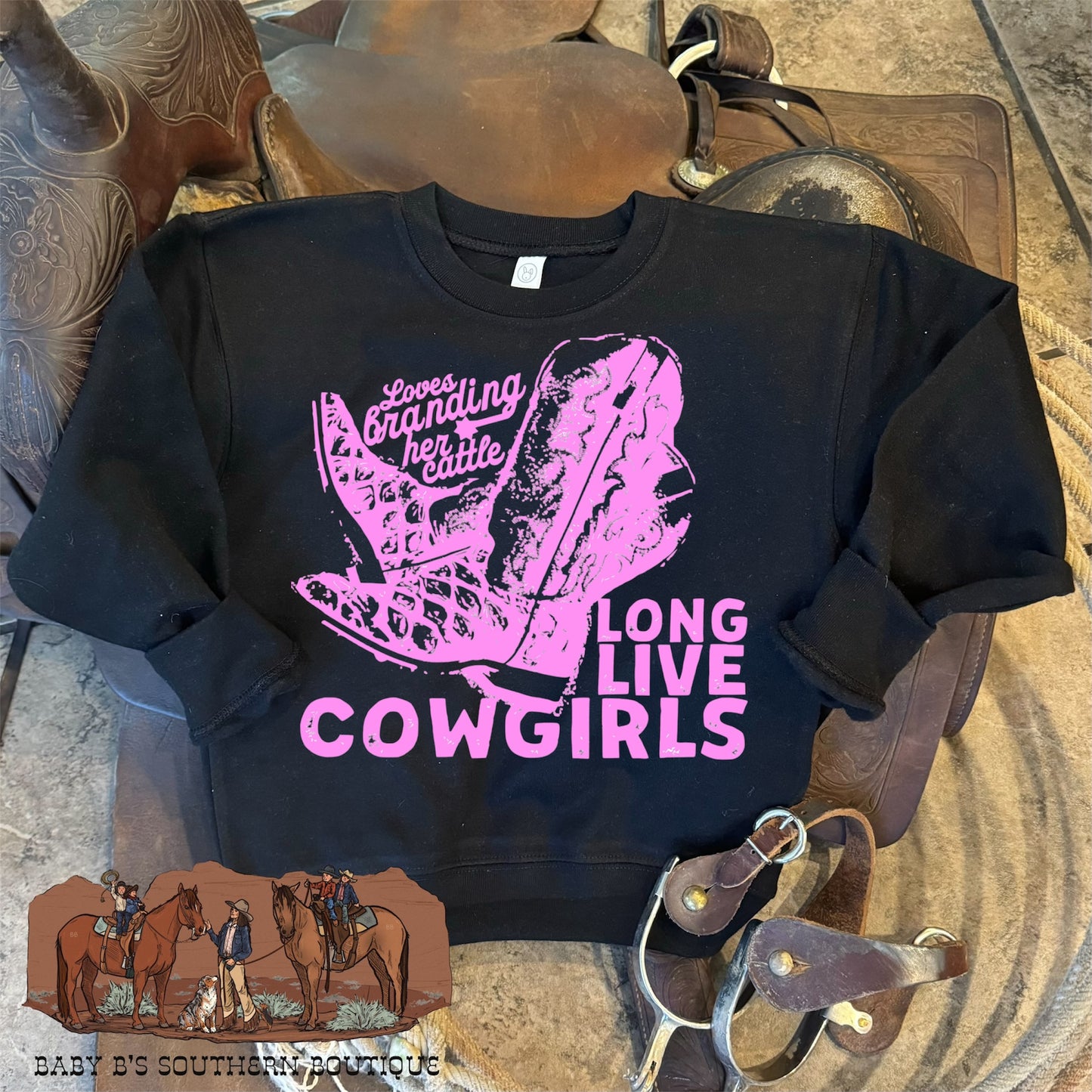 Loves Branding Her Cattle Crewneck