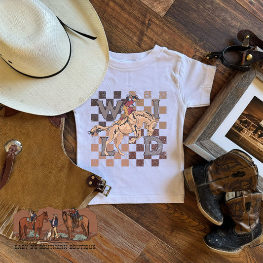 Checkered WILD T-Shirt
