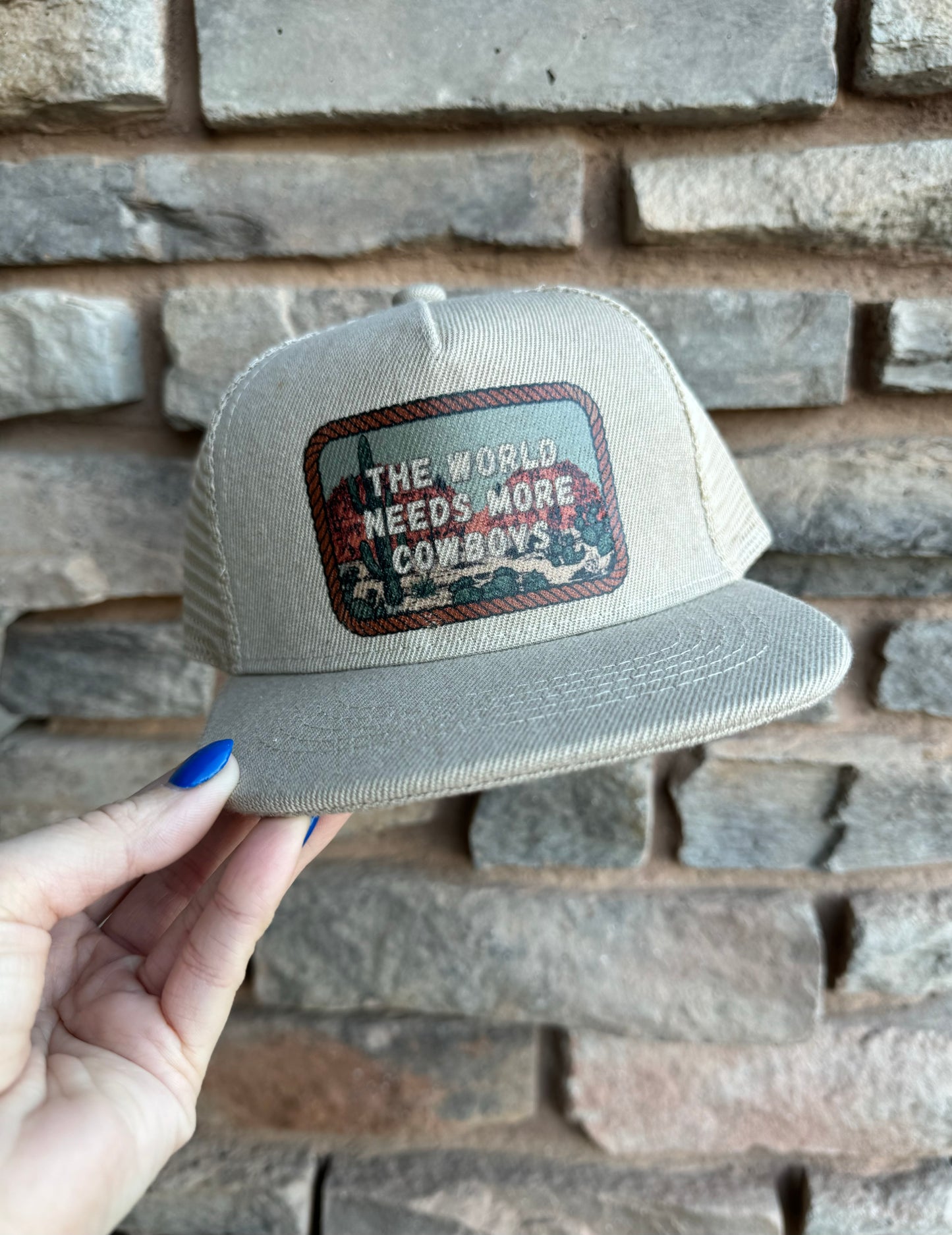 The World Needs More Cowboys Snap Back Hat