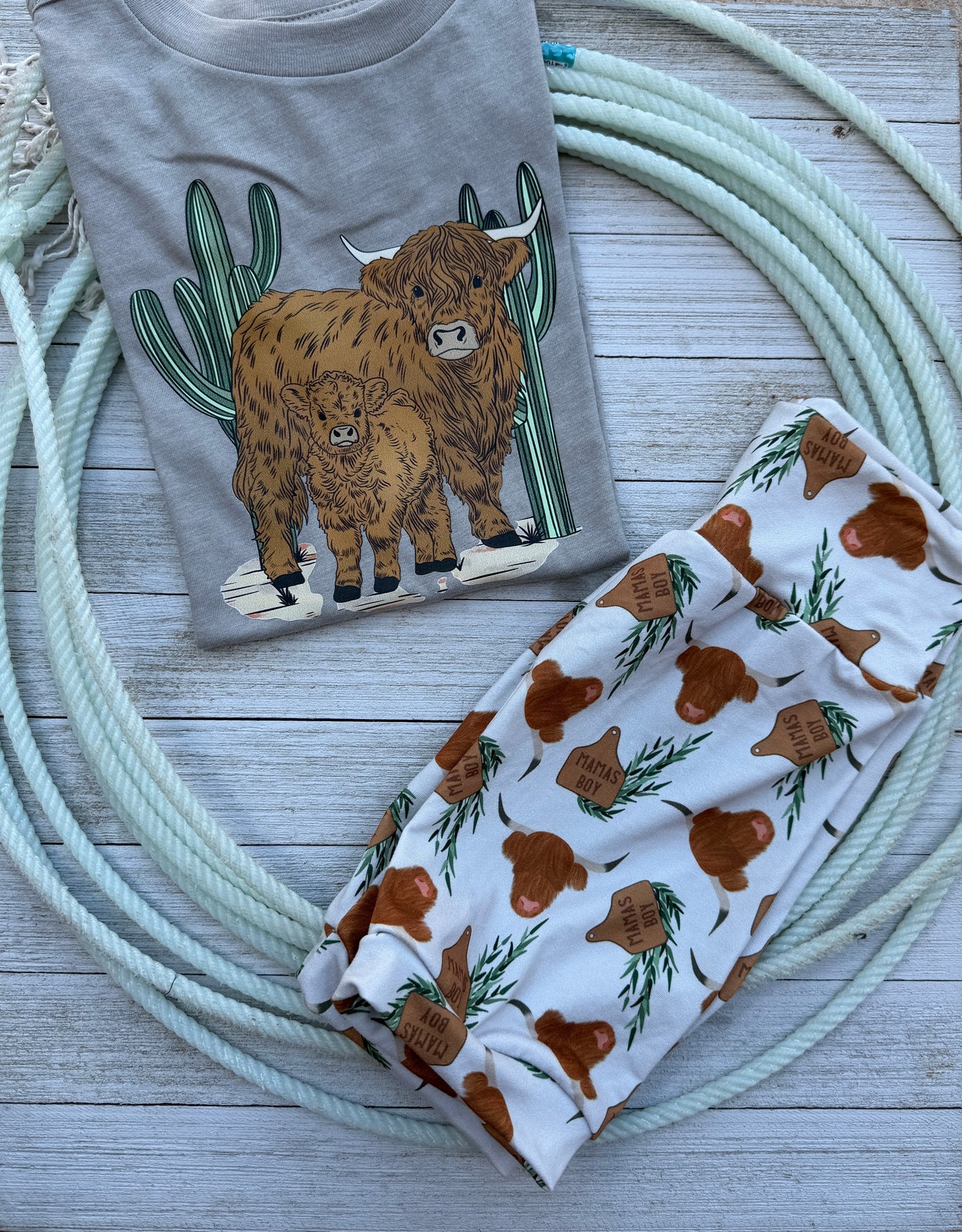 Mama’s Boy Highland cow Outfit