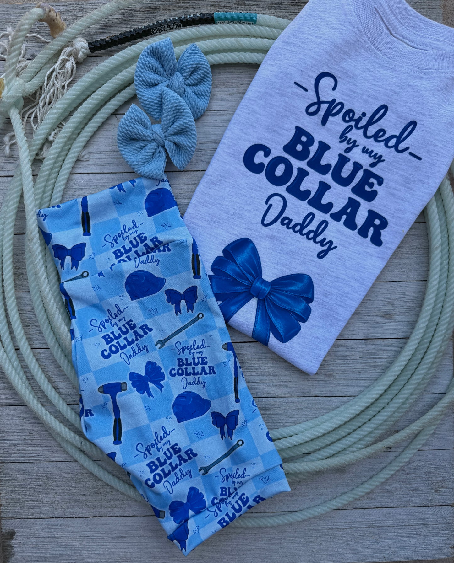 Spoiled by my blue collar Daddy Outfit