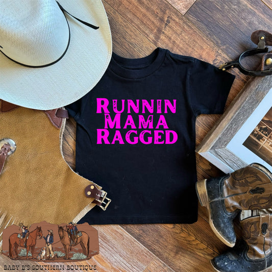 Pink Runnin Mama Ragged T-Shirt