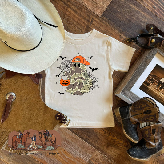 Camo Ghost Trick or Treater T-Shirt