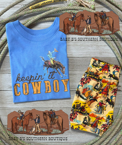 Blue Keepin’ It Cowboy T-Shirt