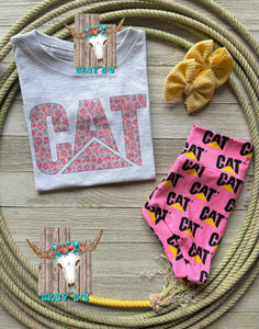 Pink Leopard CAT T-Shirt