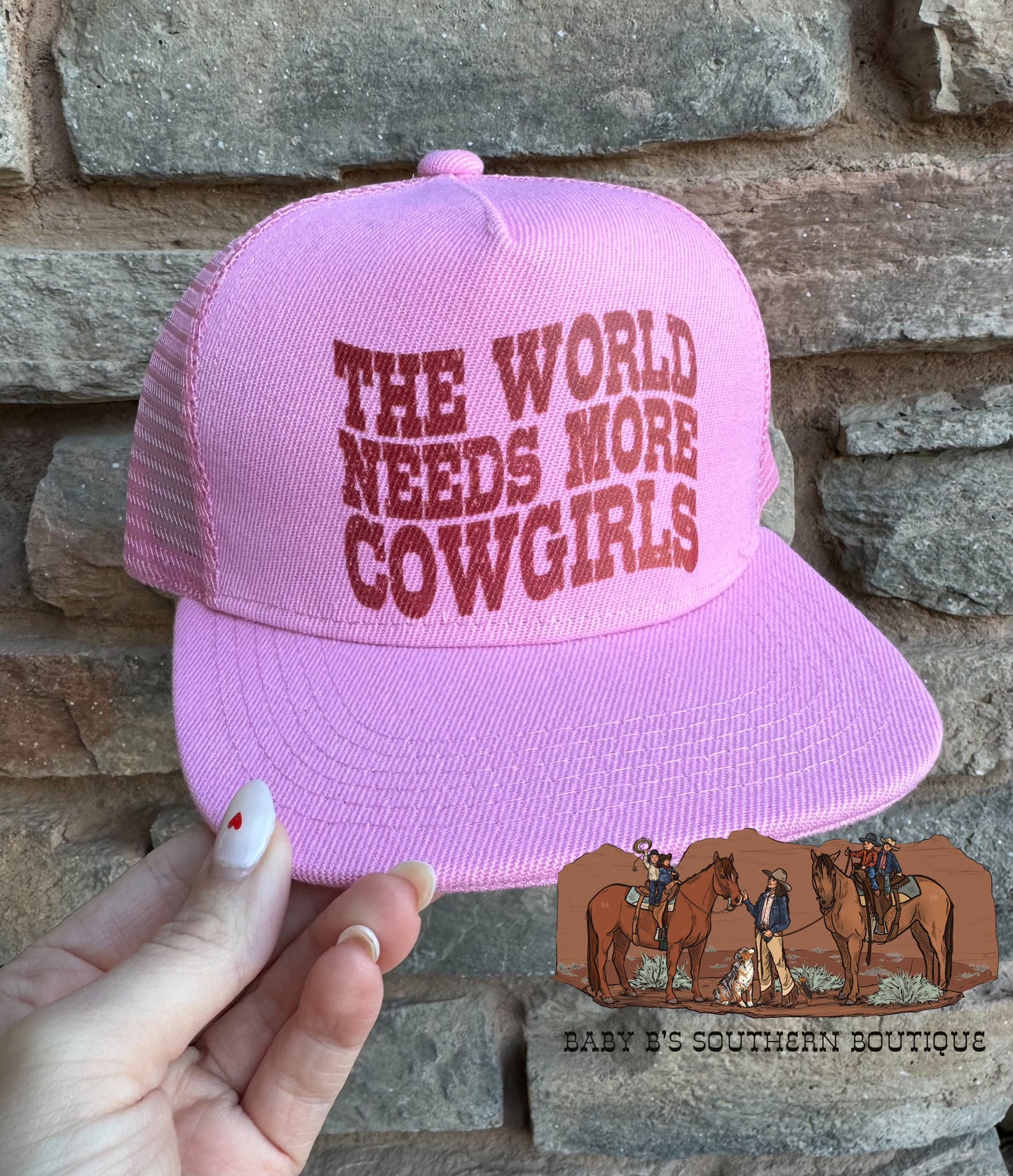 The World Needs More Cowgirls Snap Back Hat
