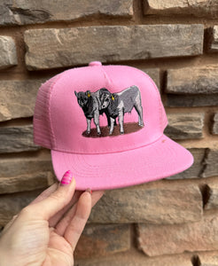 Pink Calf Snap Back Hat