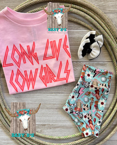 Pink On Pink Long Live Cowgirls T-Shirt