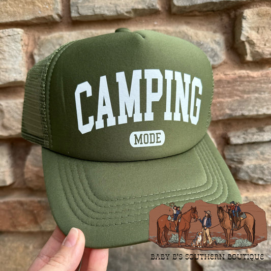 Camping Mode Adult Trucker Hat