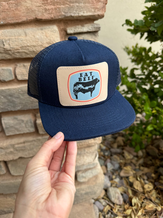 Eat Beef Patch Snap Back Hat