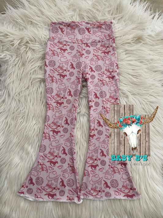 RTS Mauve Disco Boots & Horse Flares