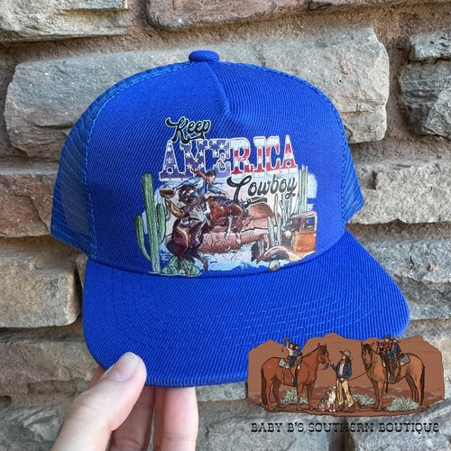 Keep America Cowboy Snap Back Hat
