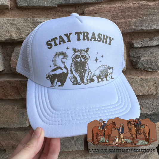 Stay Trashy Adult Trucker Hat