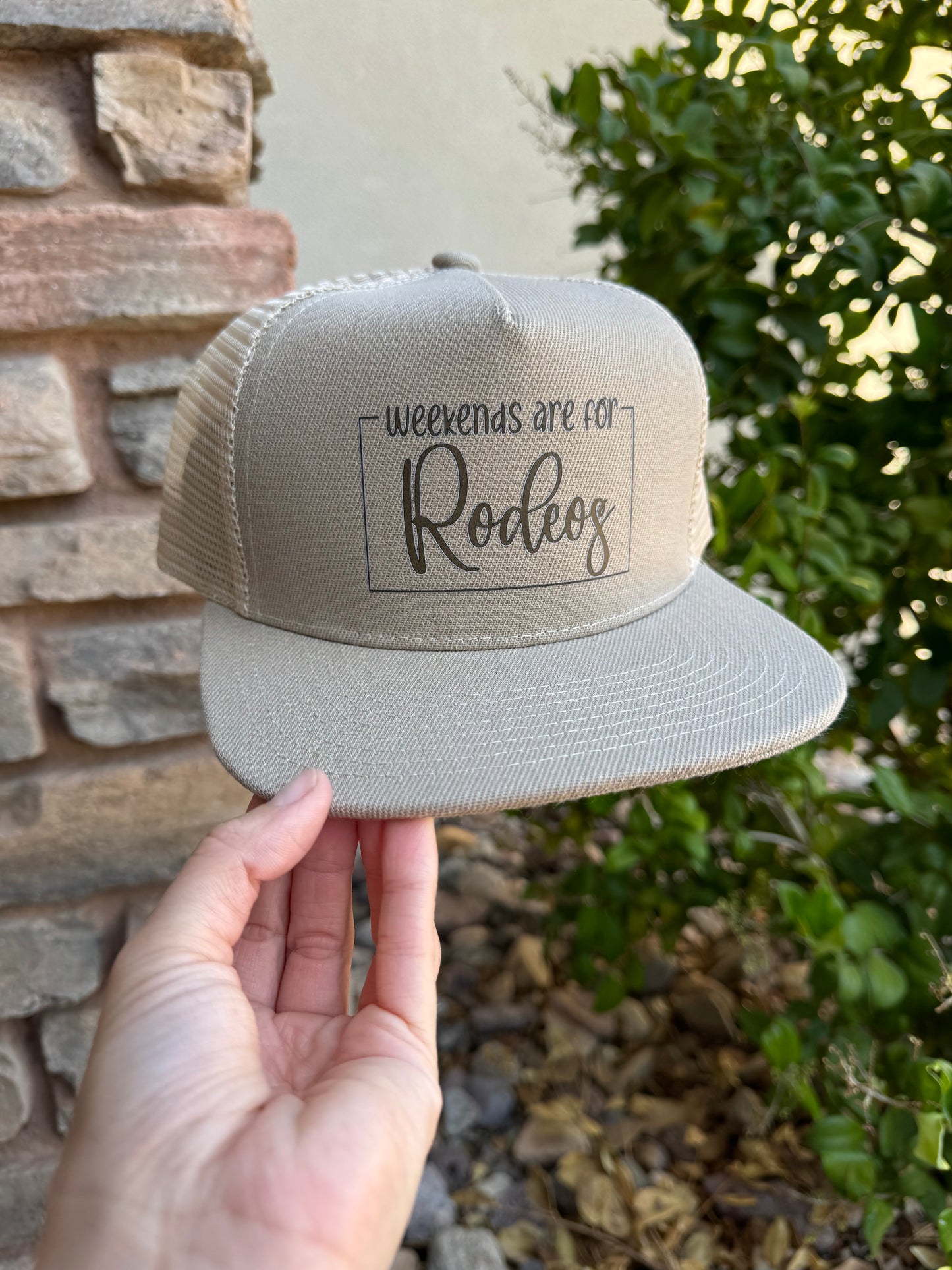 Weekends Are For Rodeos Snap Back Hat