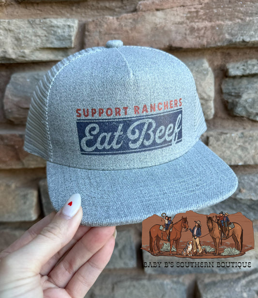Support Ranchers Eat Beef Snap Back Hat