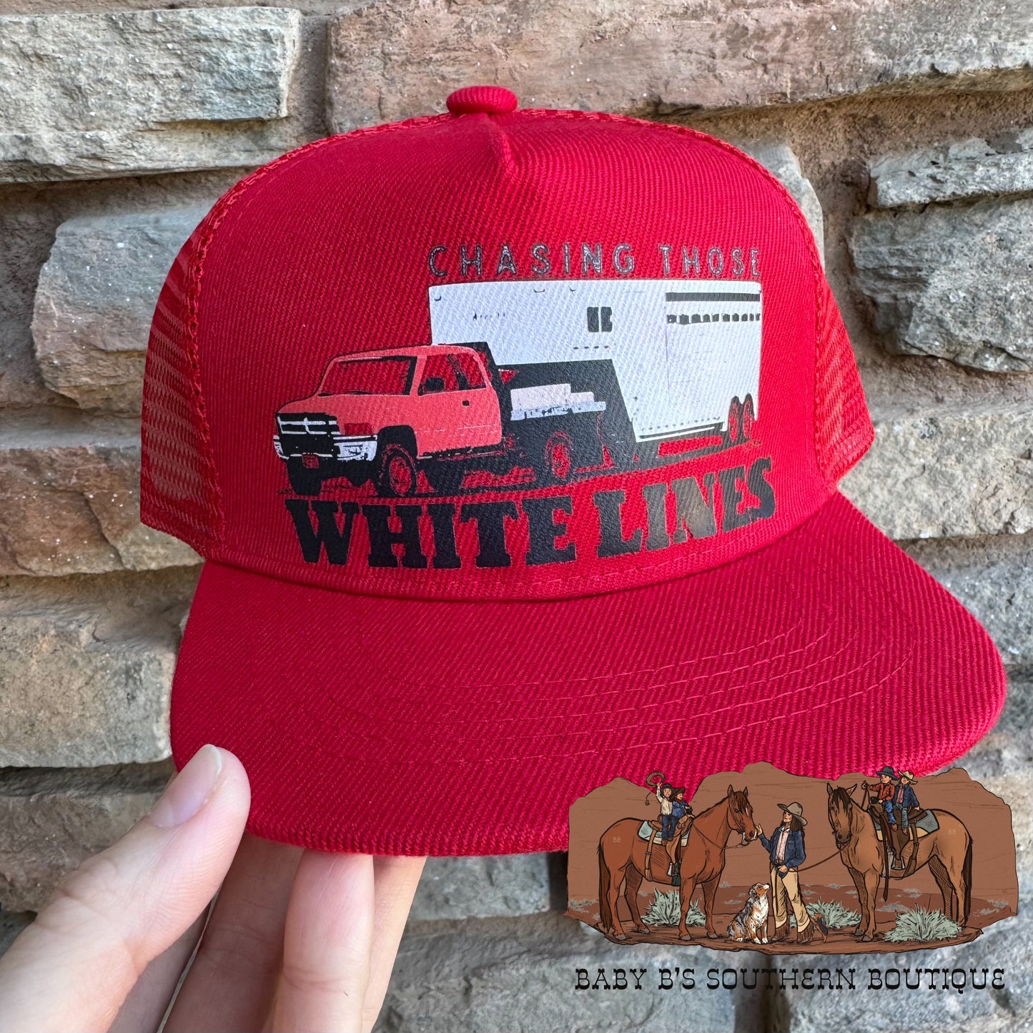 Chasing Those White Lines Snap Back Hat
