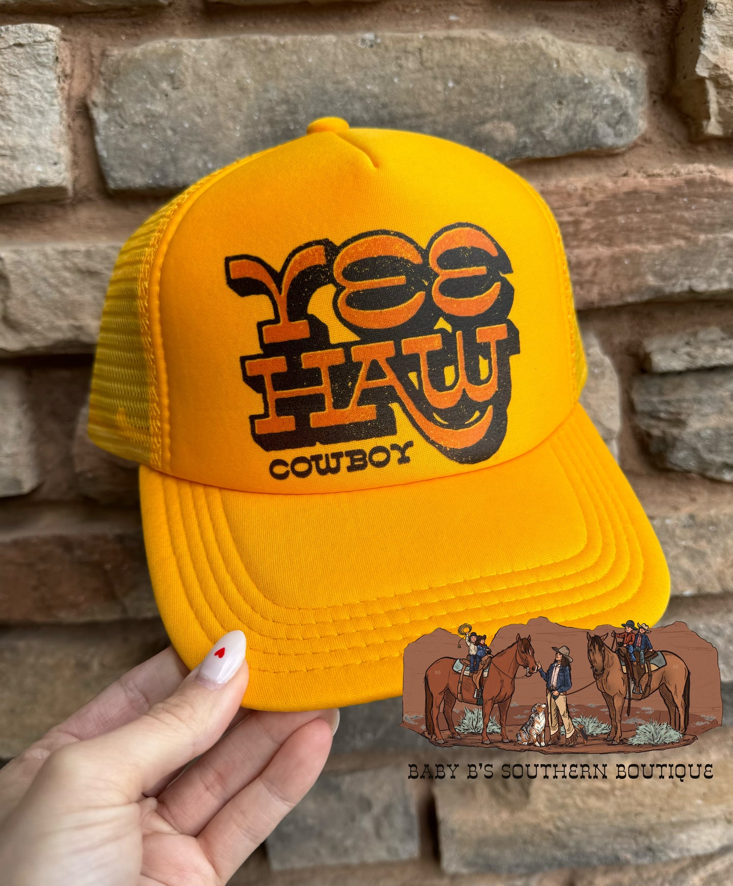 YeeHaw Cowboy Adult Trucker Hat