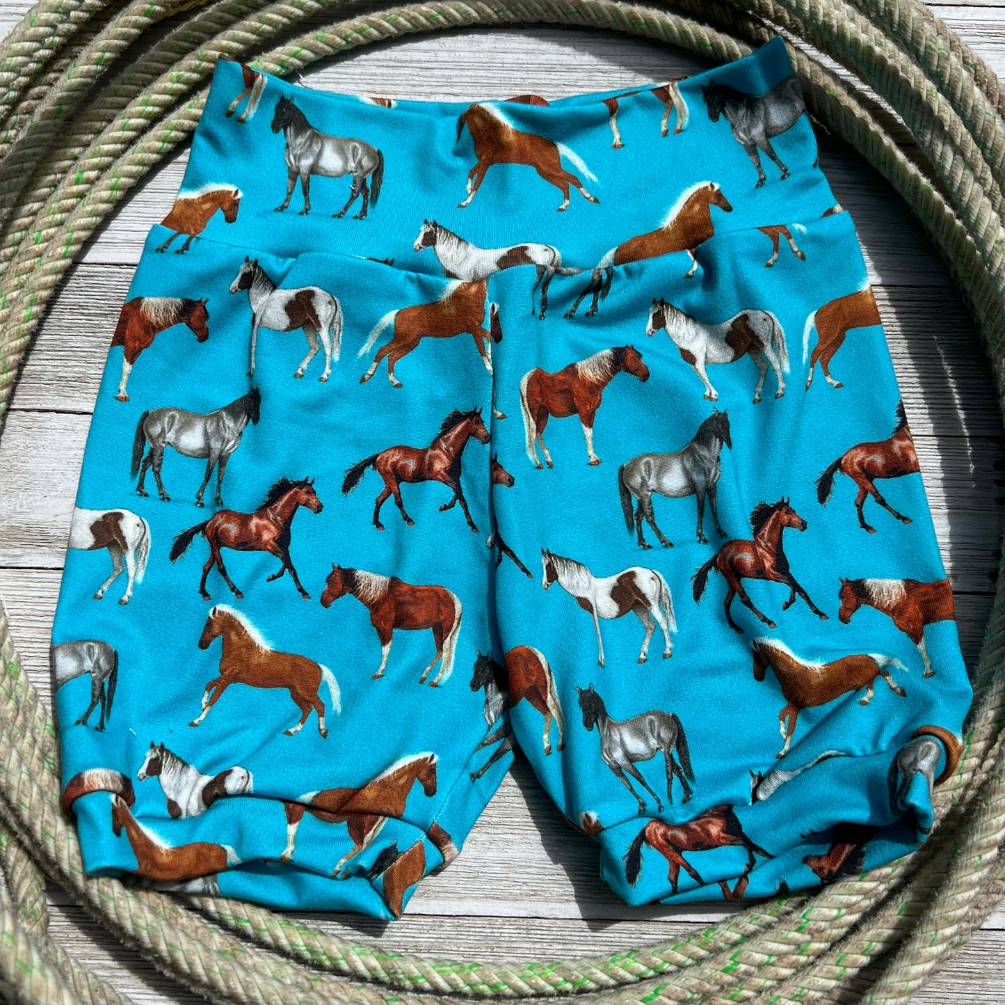 RTS Blue Horse Shorts