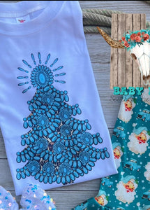Turquoise Trees T Shirt