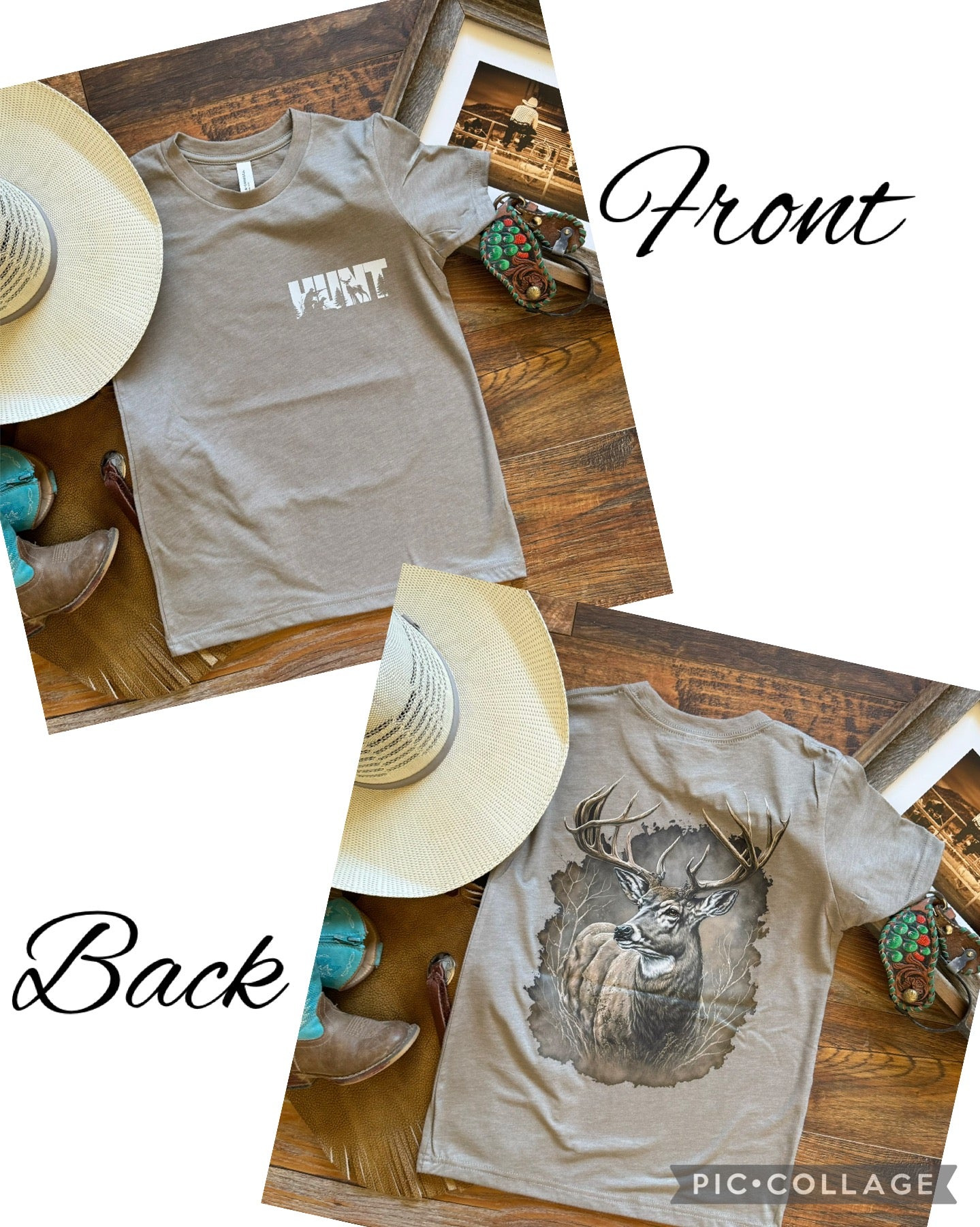 Hunt Buck Front & Back T-Shirt