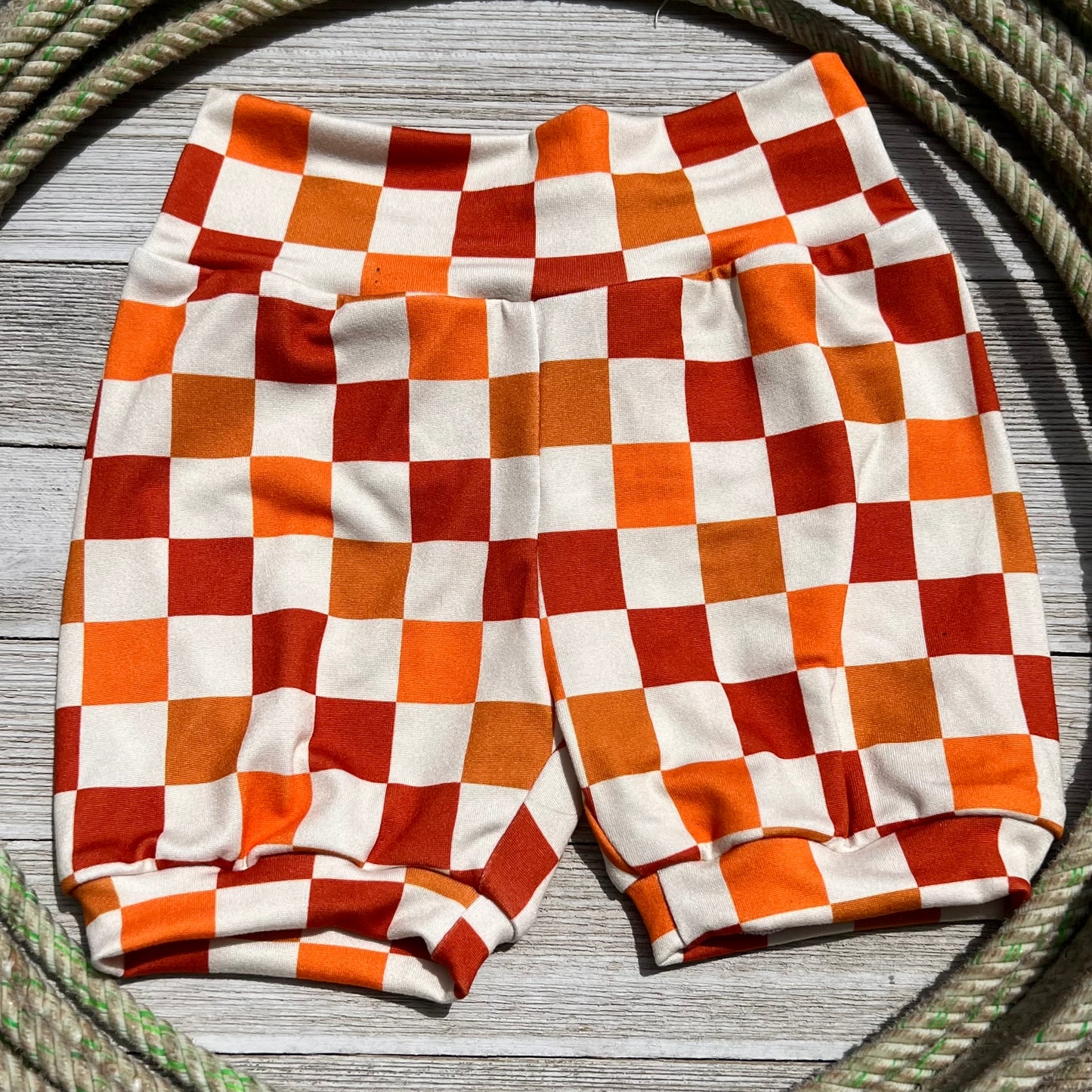 RTS Rust Checkered Shorts