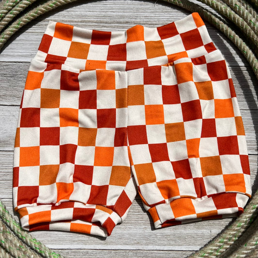 RTS Rust Checkered Shorts