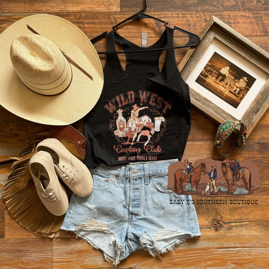 Wild West Cowboy Club Tank Top