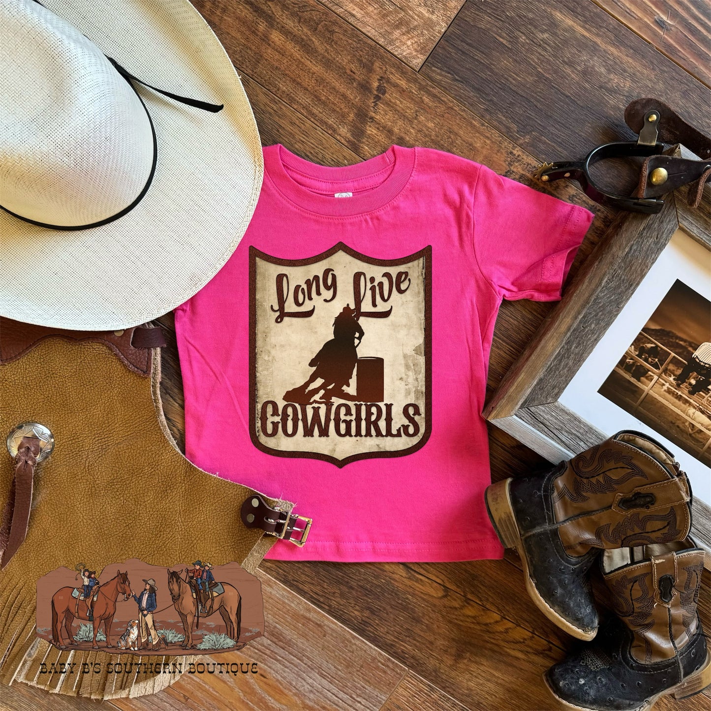 Pink Long Live Cowgirls T-Shirt