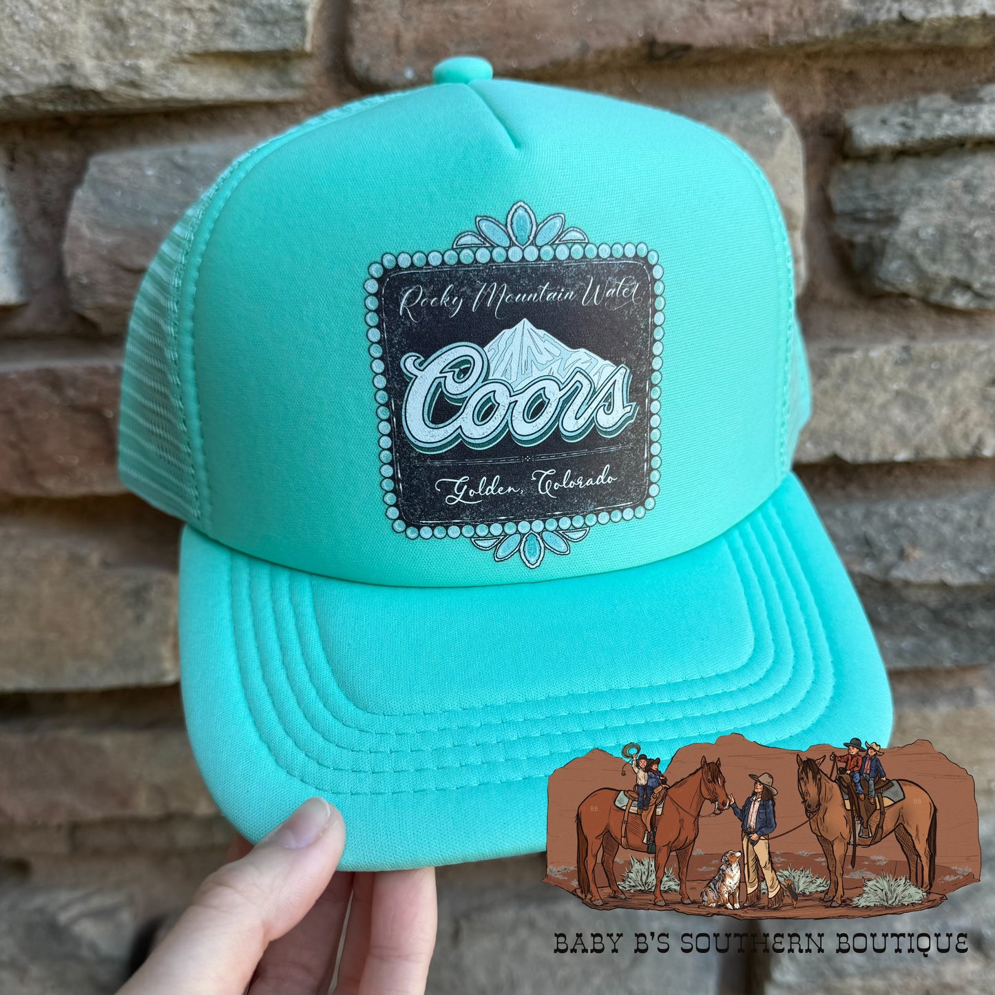 Teal Coors Adult Trucker Hat