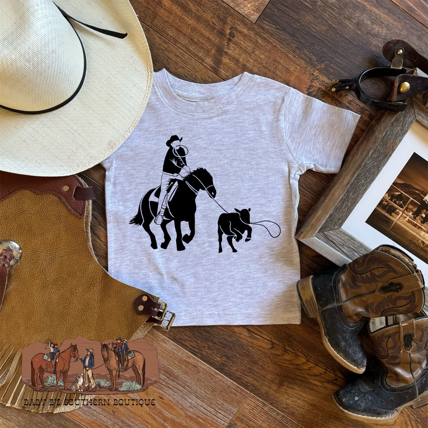 Ash Calf Roping T-Shirt