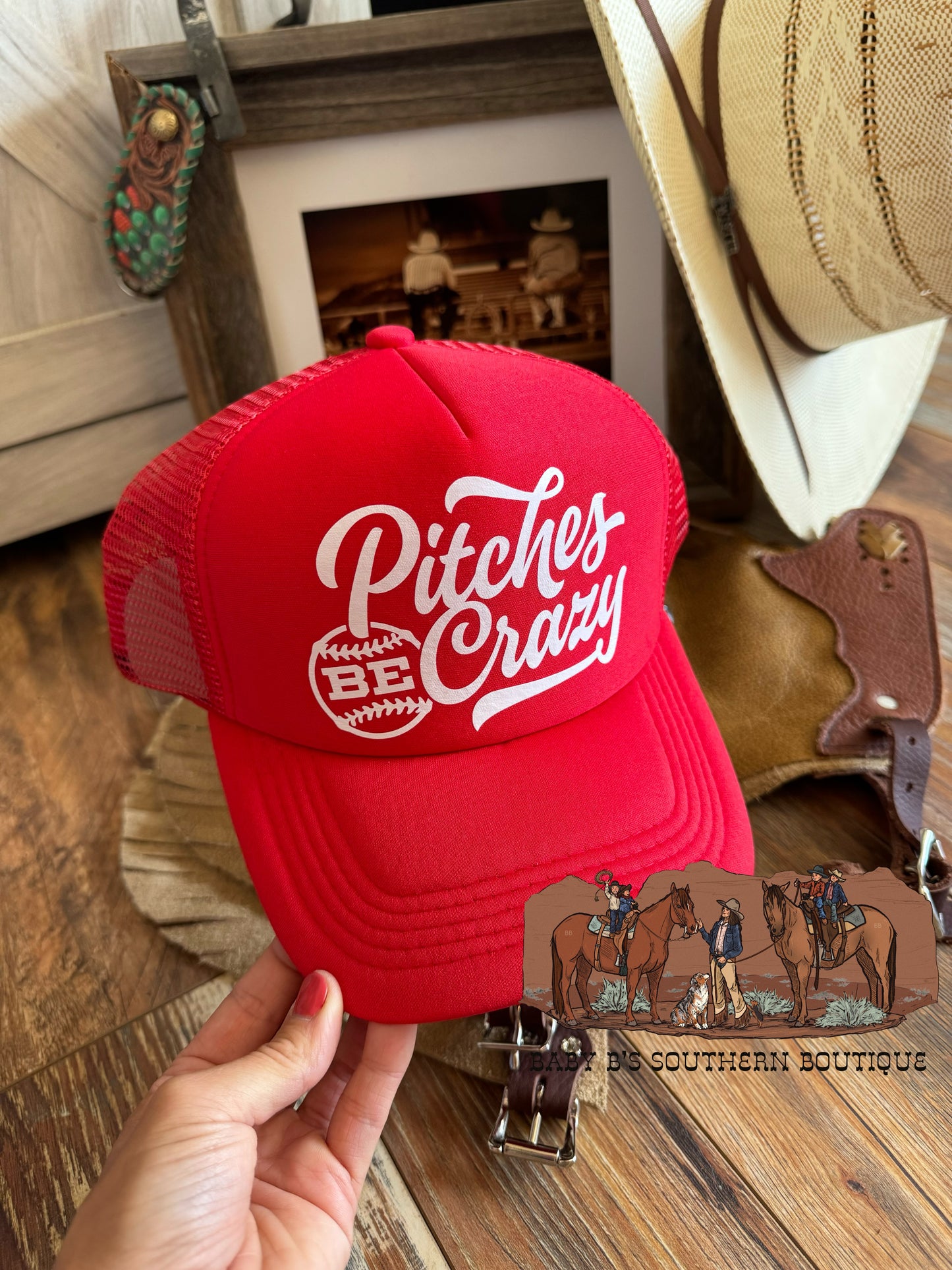 Pitches Be Crazy Adult Trucker Hat