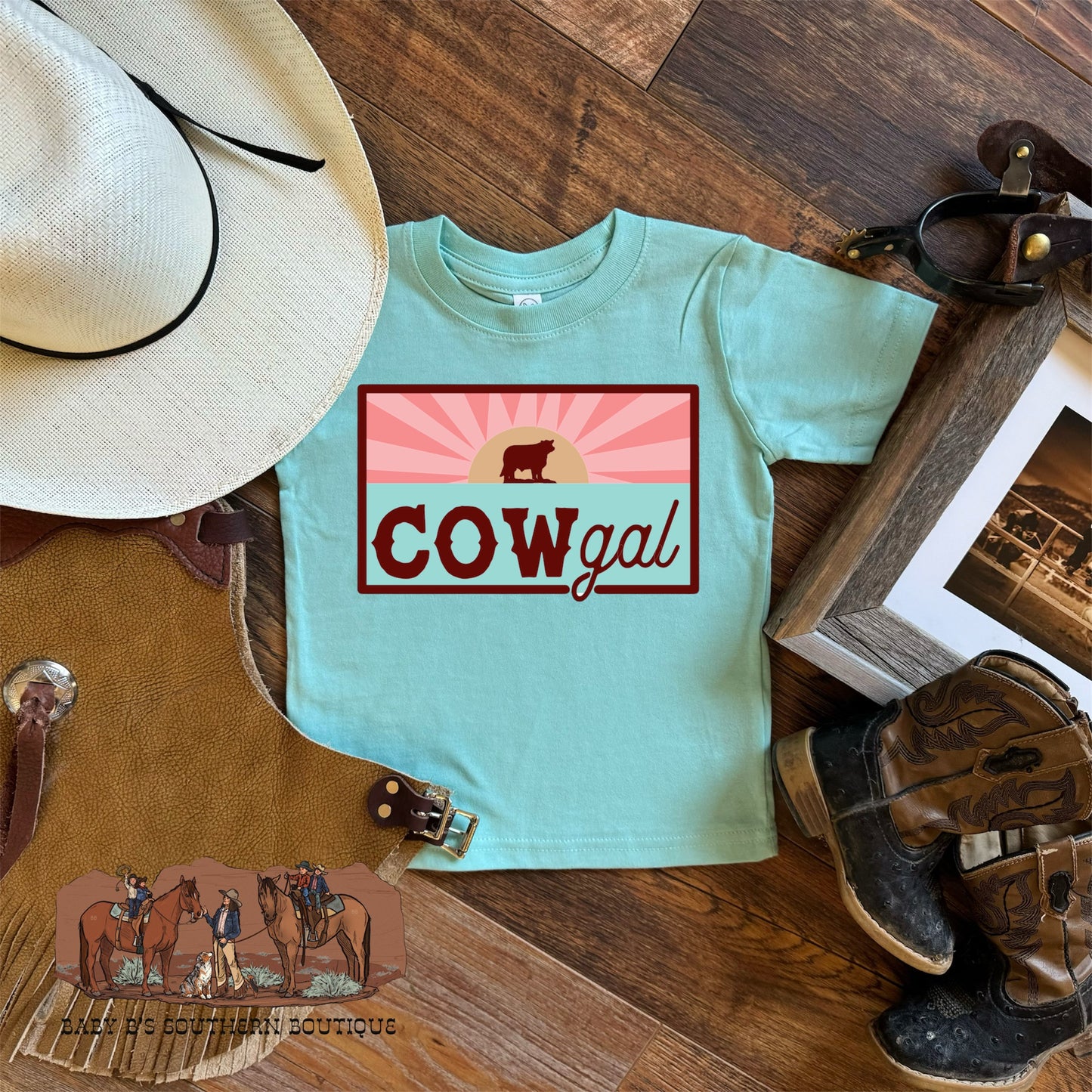 Turquoise COWgal T-Shirt