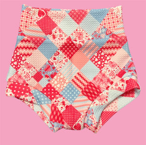 RTS Pink Patchwork Bummies