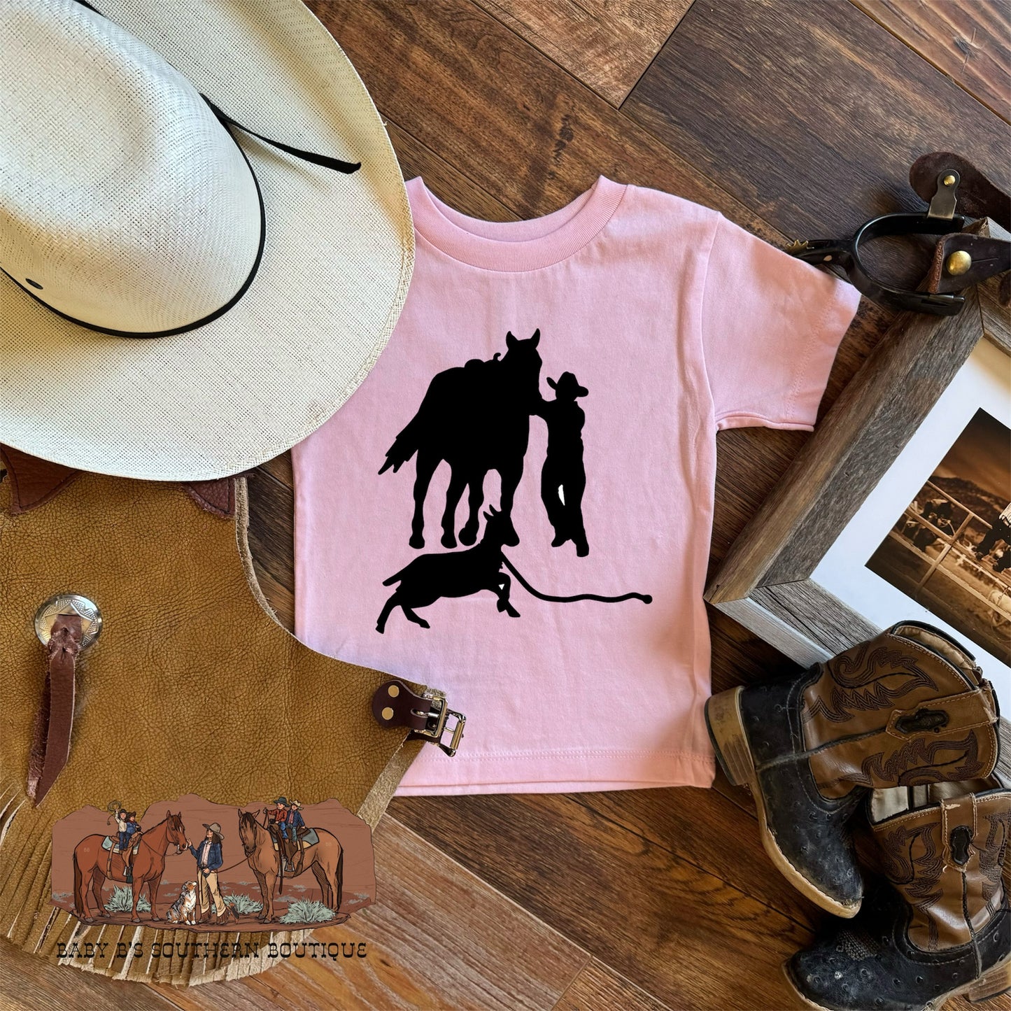 Pink Goat Tying T-Shirt