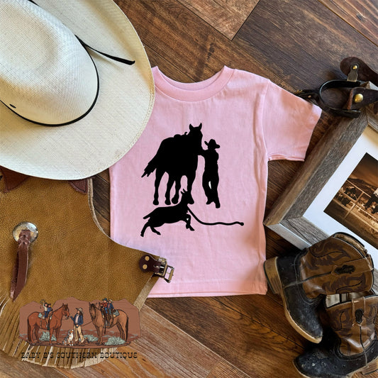 Pink Goat Tying T-Shirt