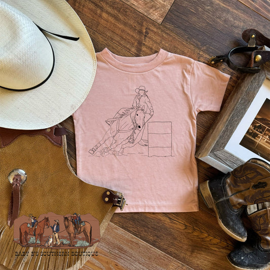 Peach Barrel Racer T-Shirt