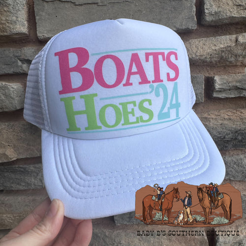 Boats Hoes 24 Adult Trucker Hat