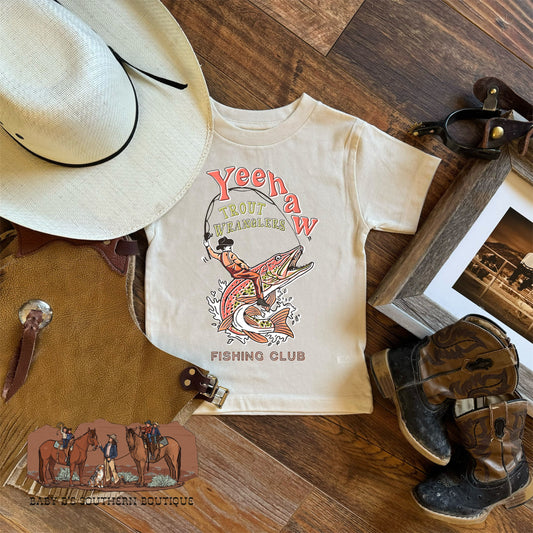 Yeehaw Fishing Cowboy T-Shirt