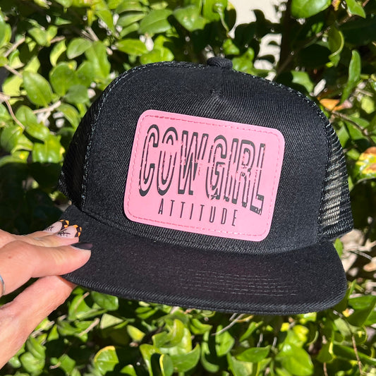 Cowgirl Attitude Patch Snap Back Hat