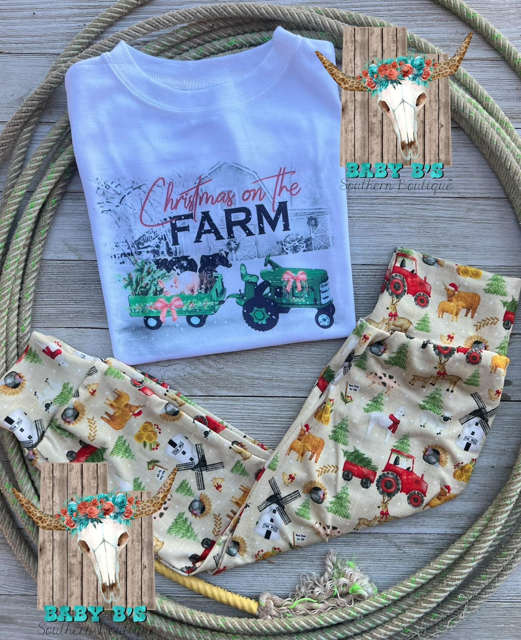 RTS Christmas on the Farm T Shirt