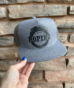 Id Rather Be Roping Snap Back Hat