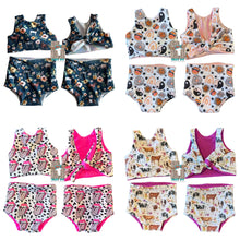 Load image into Gallery viewer, RTS 2 Piece Tie Back Tankini Swim Suits
