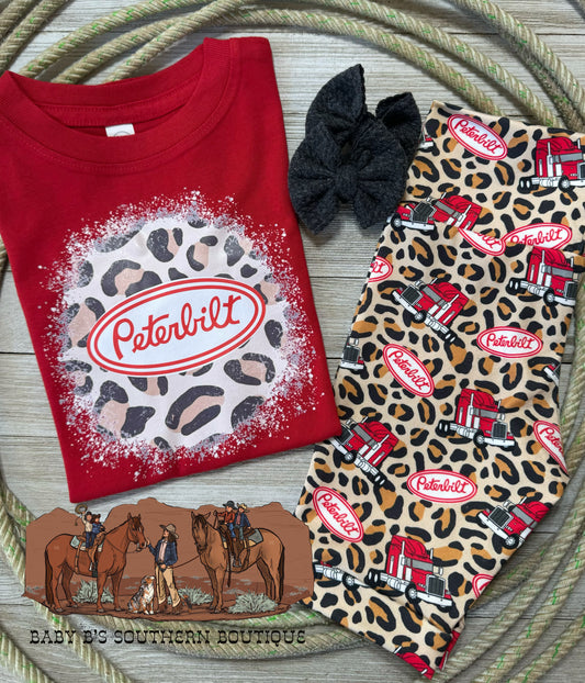 Red Leopard Peterbilt T-Shirt