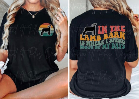 Lamb In the Show Barn T-Shirt